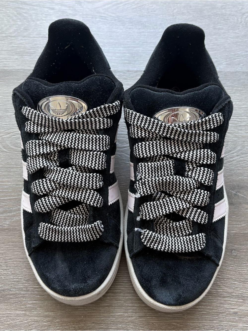 Limited Edition “Black Almost White” Adidas Campus Sneakers